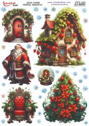 Yılbaşı Desenli Pirinç Dekopaj Model : PTY 193 - Tual Hobi Craft İst