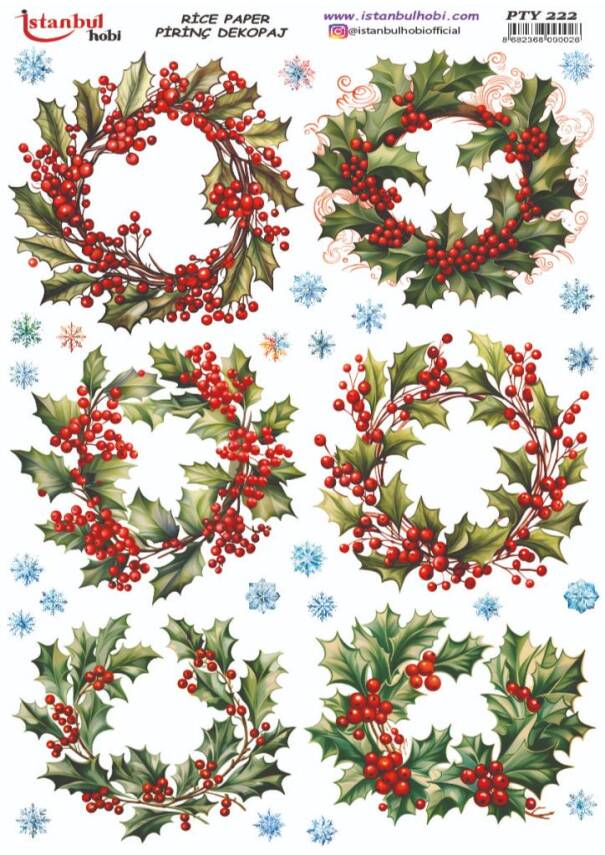 Yılbaşı Desenli Pirinç Dekopaj Model : PTY 222 - 1
