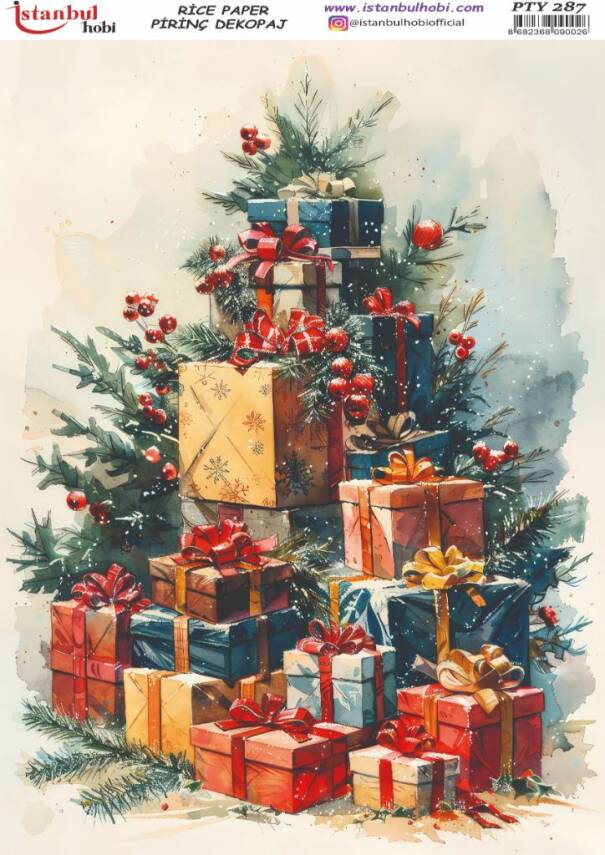 Yılbaşı Desenli Pirinç Dekopaj Model : PTY 287 - 1