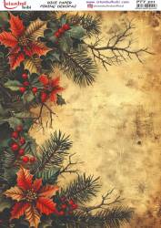 Yılbaşı Desenli Pirinç Dekopaj Model : PTY 321 - Tual Hobi Craft İst