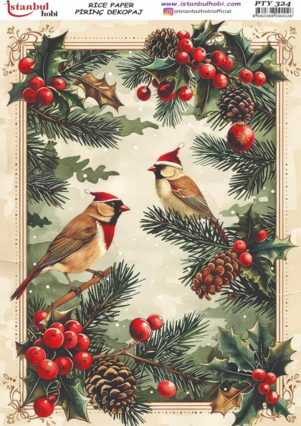 Yılbaşı Desenli Pirinç Dekopaj Model : PTY 324 - 1