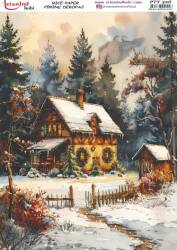 Yılbaşı Desenli Pirinç Dekopaj Model : PTY 326 - Tual Hobi Craft İst