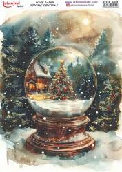 Yılbaşı Desenli Pirinç Dekopaj Model : PTY 329 - Tual Hobi Craft İst