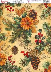 Yılbaşı Desenli Pirinç Dekopaj Model : PTY 333 - Tual Hobi Craft İst