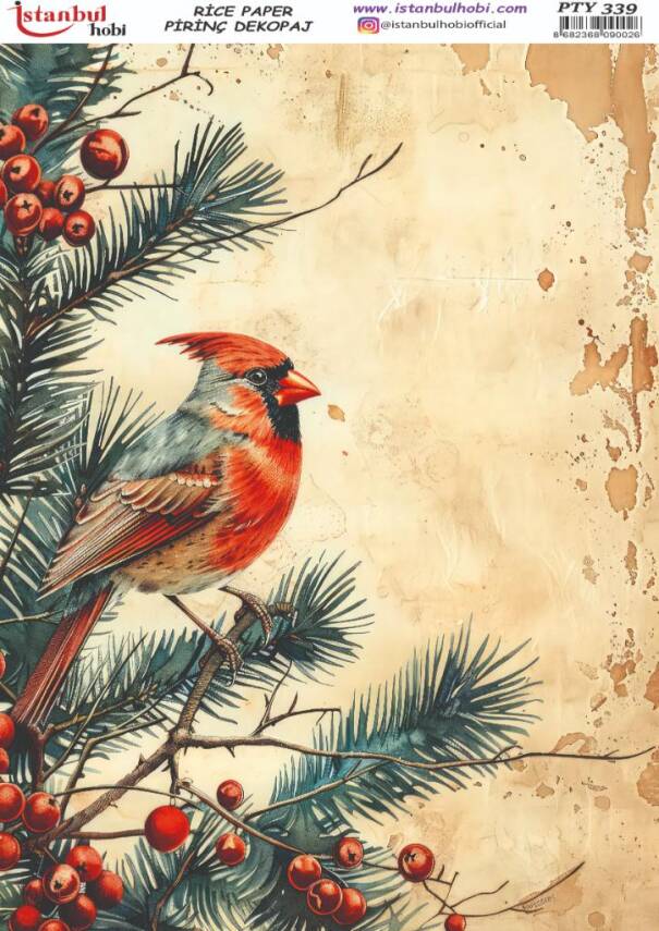 Yılbaşı Desenli Pirinç Dekopaj Model : PTY 339 - 1