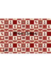 Yılbaşı Desenli Pirinç Dekopaj Model : Y046 - Line Art