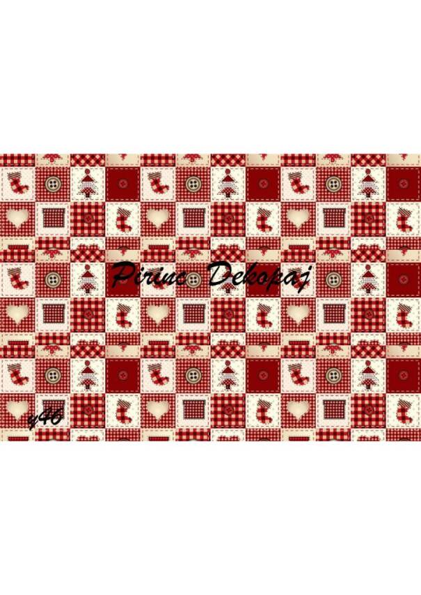 Yılbaşı Desenli Pirinç Dekopaj Model : Y046 - 1