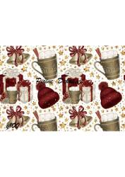 Yılbaşı Desenli Pirinç Dekopaj Model : Y100 - Line Art