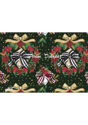 Yılbaşı Desenli Pirinç Dekopaj Model : Y118 - Line Art