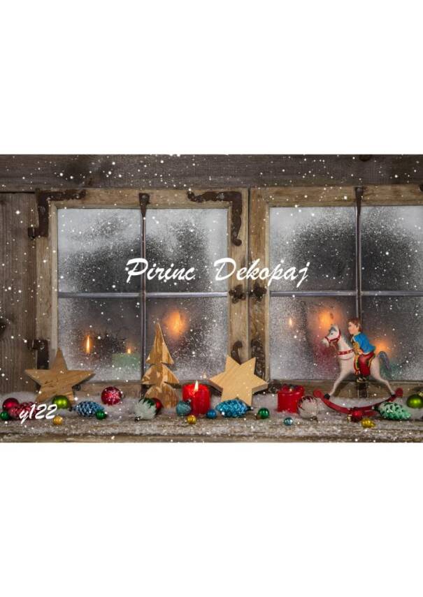 Yılbaşı Desenli Pirinç Dekopaj Model : Y122 - 1