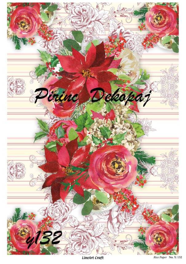 Yılbaşı Desenli Pirinç Dekopaj Model : Y132 - 1