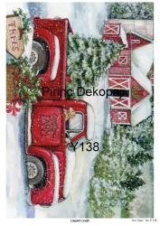 Yılbaşı Desenli Pirinç Dekopaj Model : Y138 - Line Art