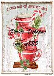 Yılbaşı Desenli Pirinç Dekopaj Model : Y225 - Line Art