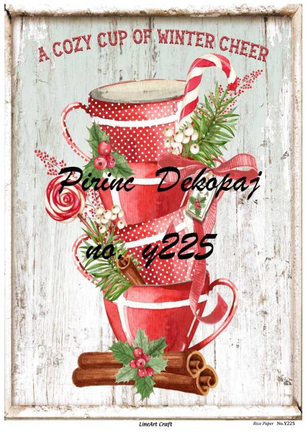 Yılbaşı Desenli Pirinç Dekopaj Model : Y225 - 1