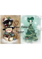 Yılbaşı Desenli Pirinç Dekopaj Model : Y237 - Line Art