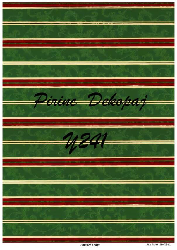 Yılbaşı Desenli Pirinç Dekopaj Model : Y241 - 1