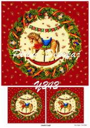 Yılbaşı Desenli Pirinç Dekopaj Model : Y242 - Line Art