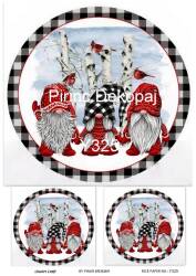 Yılbaşı Desenli Pirinç Dekopaj Model : Y325 - Line Art