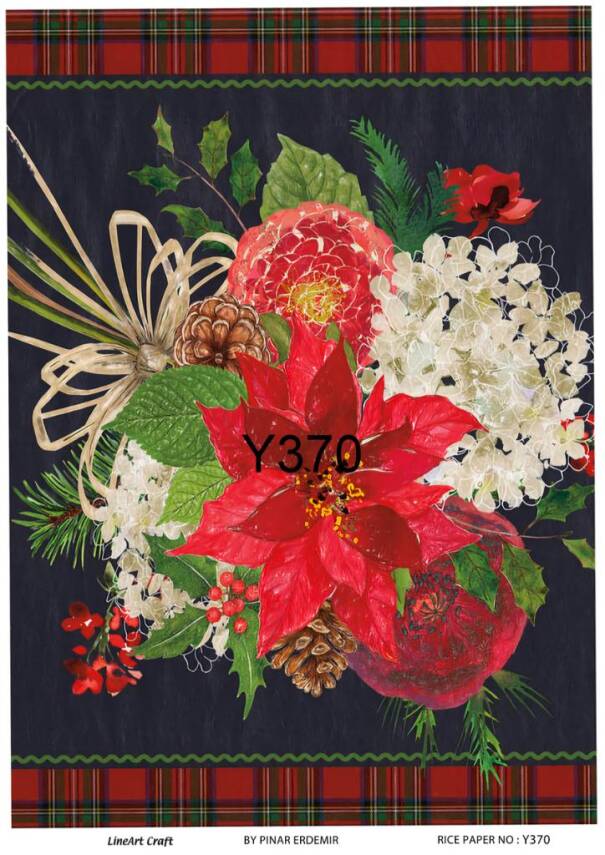 Yılbaşı Desenli Pirinç Dekopaj Model : Y370 - 1