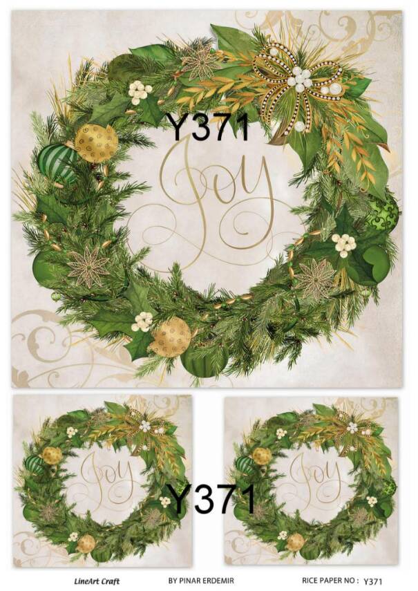 Yılbaşı Desenli Pirinç Dekopaj Model : Y371 - 1