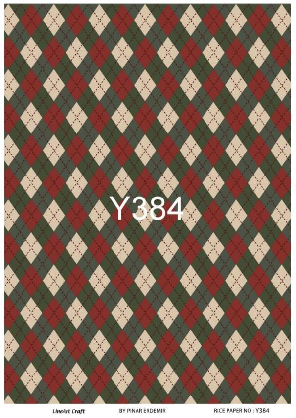 Yılbaşı Desenli Pirinç Dekopaj Model : Y384 - 1