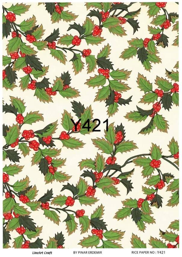 Yılbaşı Desenli Pirinç Dekopaj Model : Y421 - 1