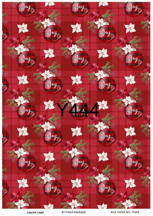 Yılbaşı Desenli Pirinç Dekopaj Model : Y444 - 1