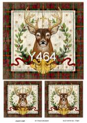 Yılbaşı Desenli Pirinç Dekopaj Model : Y464 - Line Art