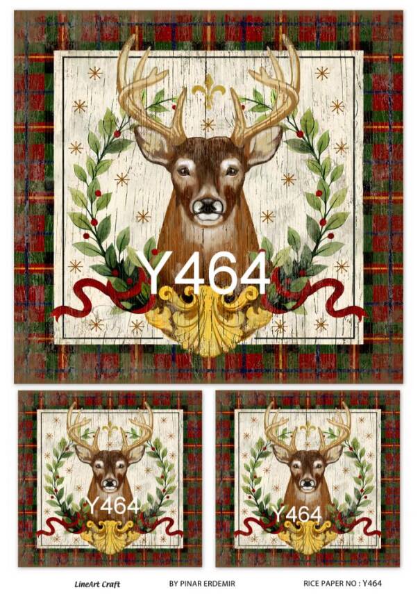 Yılbaşı Desenli Pirinç Dekopaj Model : Y464 - 1