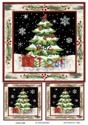 Yılbaşı Desenli Pirinç Dekopaj Model : Y482 - Line Art