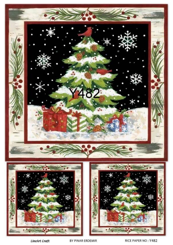 Yılbaşı Desenli Pirinç Dekopaj Model : Y482 - 1