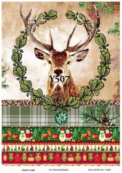 Yılbaşı Desenli Pirinç Dekopaj Model : Y507 - Line Art