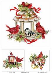 Yılbaşı Desenli Pirinç Dekopaj Model : Y515 - Line Art