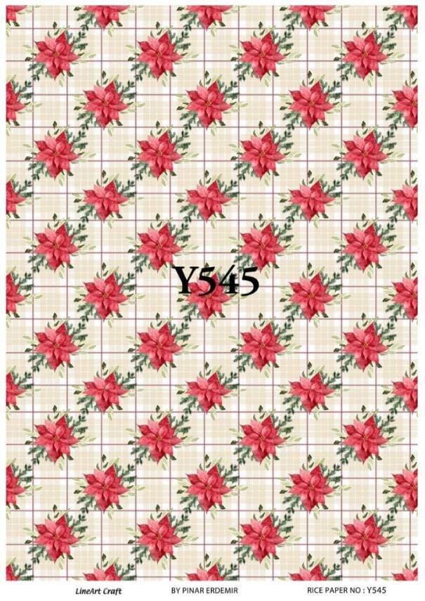 Yılbaşı Desenli Pirinç Dekopaj Model : Y545 - 1