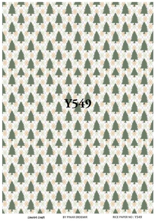 Yılbaşı Desenli Pirinç Dekopaj Model : Y549 - 1