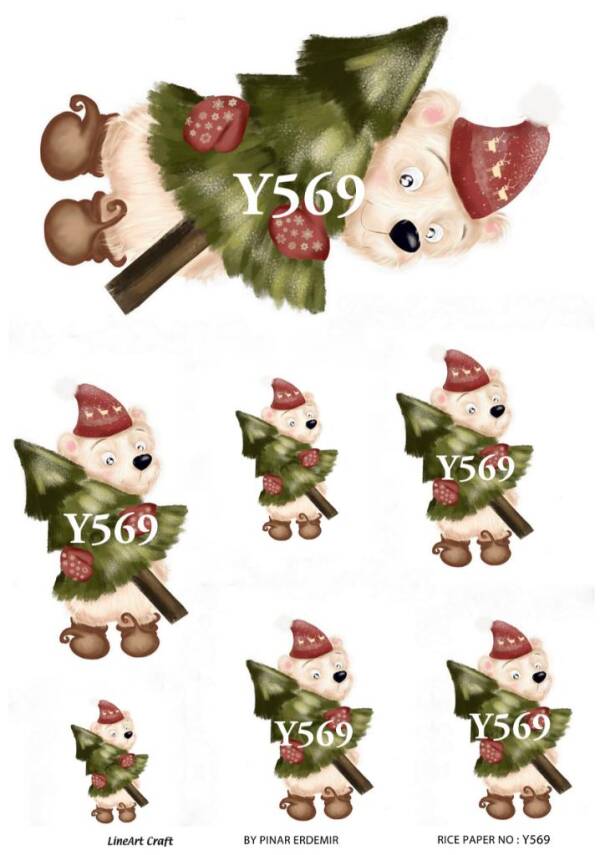 Yılbaşı Desenli Pirinç Dekopaj Model : Y569 - 1