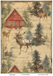 Yılbaşı Desenli Pirinç Dekopaj Model : Y582 - Line Art