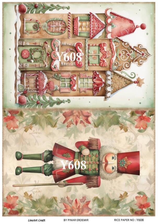 Yılbaşı Desenli Pirinç Dekopaj Model : Y608 - 1