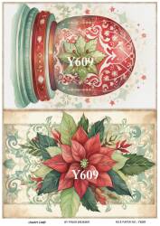 Yılbaşı Desenli Pirinç Dekopaj Model : Y609 - Line Art