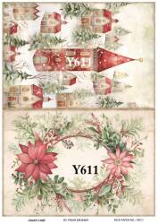 Yılbaşı Desenli Pirinç Dekopaj Model : Y611 - Line Art