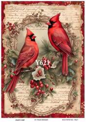 Yılbaşı Desenli Pirinç Dekopaj Model : Y621 - Line Art