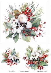 Yılbaşı Desenli Pirinç Dekopaj Model : Y627 - Line Art