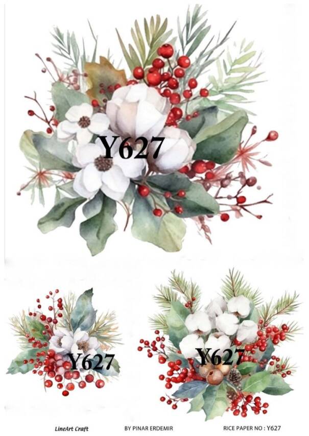Yılbaşı Desenli Pirinç Dekopaj Model : Y627 - 1