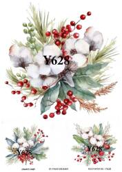 Yılbaşı Desenli Pirinç Dekopaj Model : Y628 - Line Art