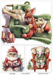 Yılbaşı Desenli Pirinç Dekopaj Model : Y629 - Line Art