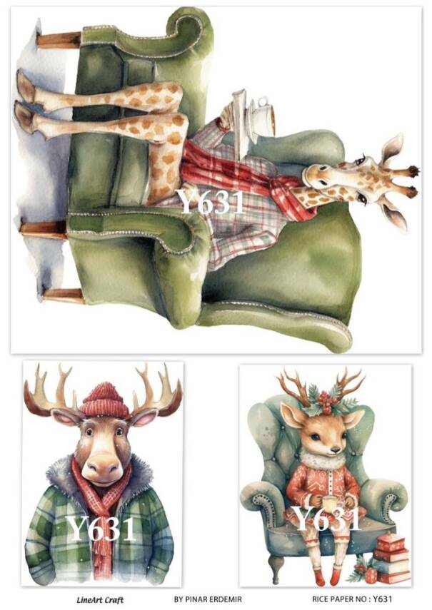 Yılbaşı Desenli Pirinç Dekopaj Model : Y631 - 1