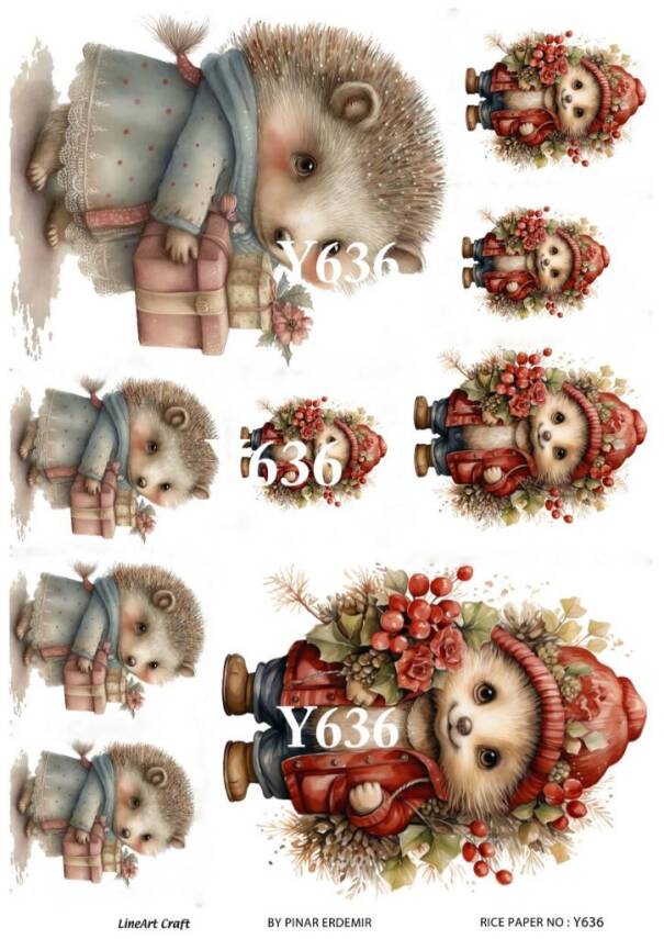 Yılbaşı Desenli Pirinç Dekopaj Model : Y636 - 1