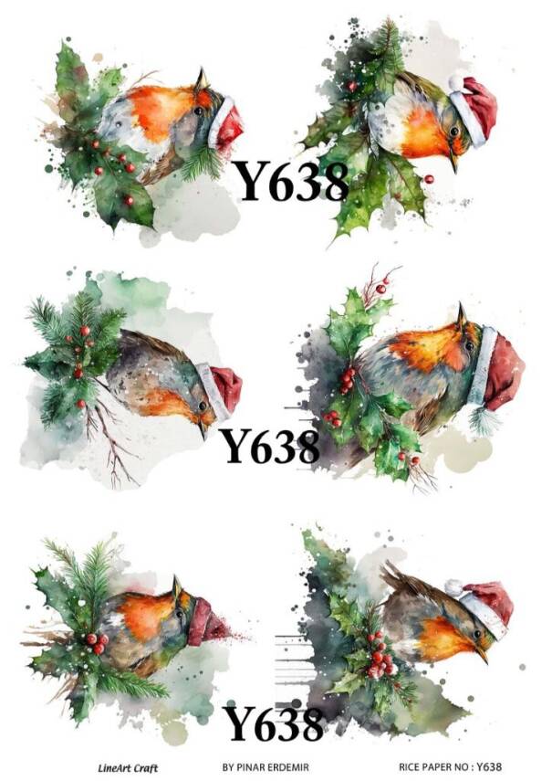 Yılbaşı Desenli Pirinç Dekopaj Model : Y638 - 1