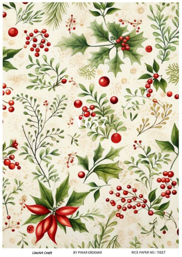 Yılbaşı Desenli Pirinç Dekopaj Model : Y657 - 1