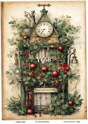 Yılbaşı Desenli Pirinç Dekopaj Model : Y666 - Line Art